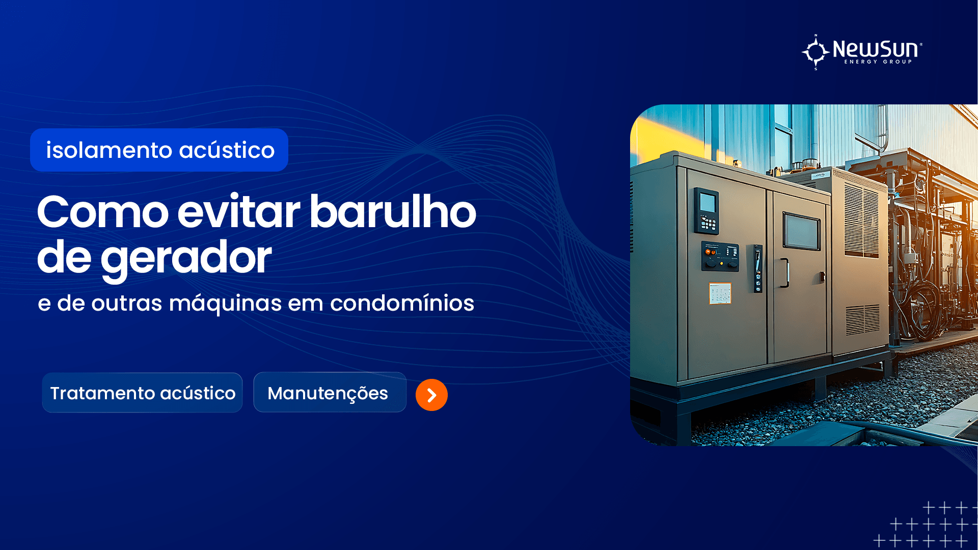 How to avoid generator and other machinery noise in apartment blocks