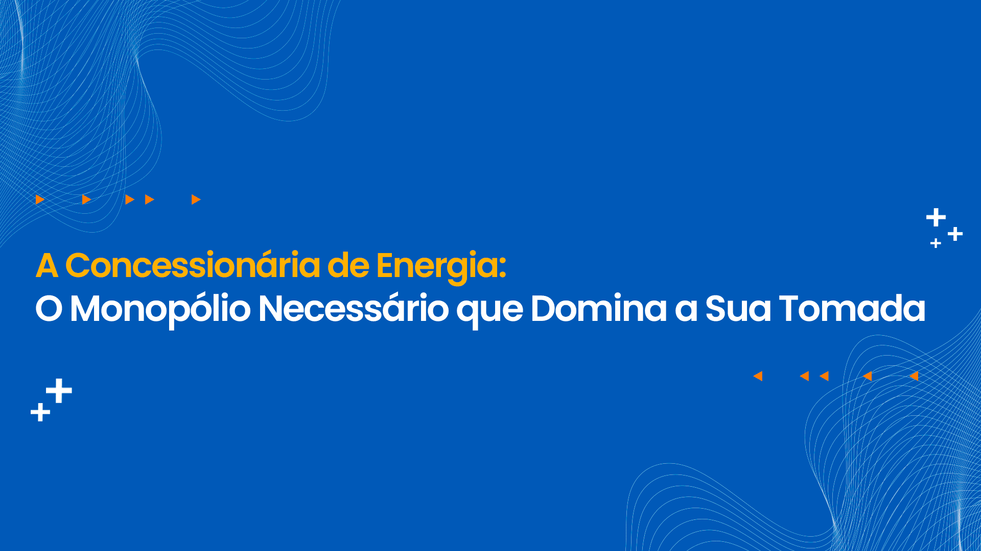  A Concessionária de Energia: O Monopólio Necessário que Domina a Sua Tomada